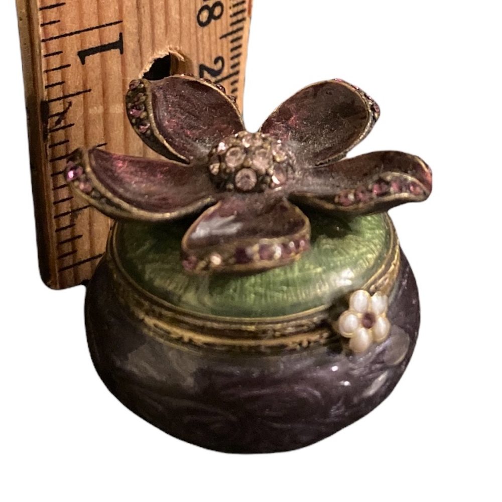 Jay Strongwater Flower Trinket Box